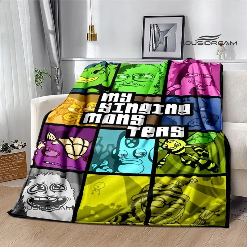 Game My Singing Monsters printed blanket Flange Warm blanket picnic blanket Soft and comfortable blanket Birthday Gift 3