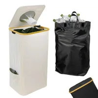 Returnable Bottle Bin with 2 Carry Bag for Collecting Empties and Glass Waste Storage for Deposit Bottles Bottle Bag Basket 1