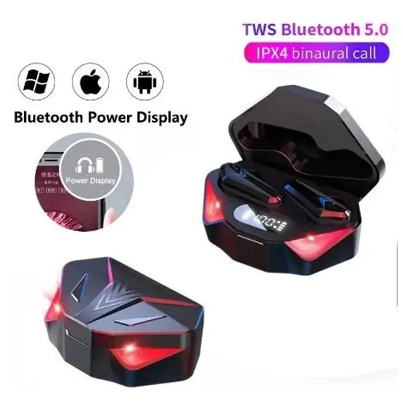 Nuovi Auricolari X15 Tws Cuffie Bluetooth Wireless Gamer 65Ms Auricolari A Bassa Latenza Fone Gamer Headset Gamer Con Microfono Vivavoce