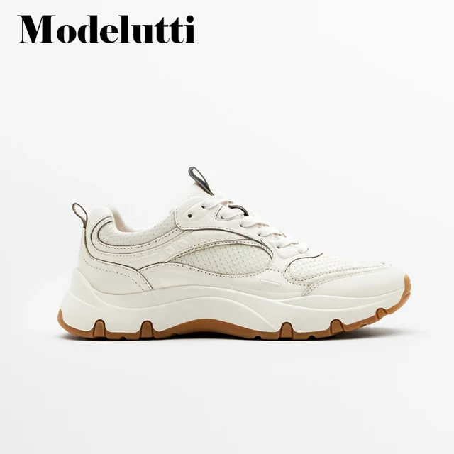 Modelutti 2022 New Spring Autumn Women Fashion Genuine Leather Animal Print Shoes Comfortable Wild Simple Casual Sneakers Female 3