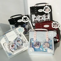 Cute Transparent Ita Mochila Original Daily Using Mochilas Mujer Square School Bag Sweet Kawaii  Backpack Crossbady Bolsos 1