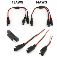 Panneau solaire 1 SAE à 2 SAE, tête de répartiteur, connecteur d'extension d'alimentation, câble adaptateur de batterie, connexion rapide, déconnexion 10A 20A 6
