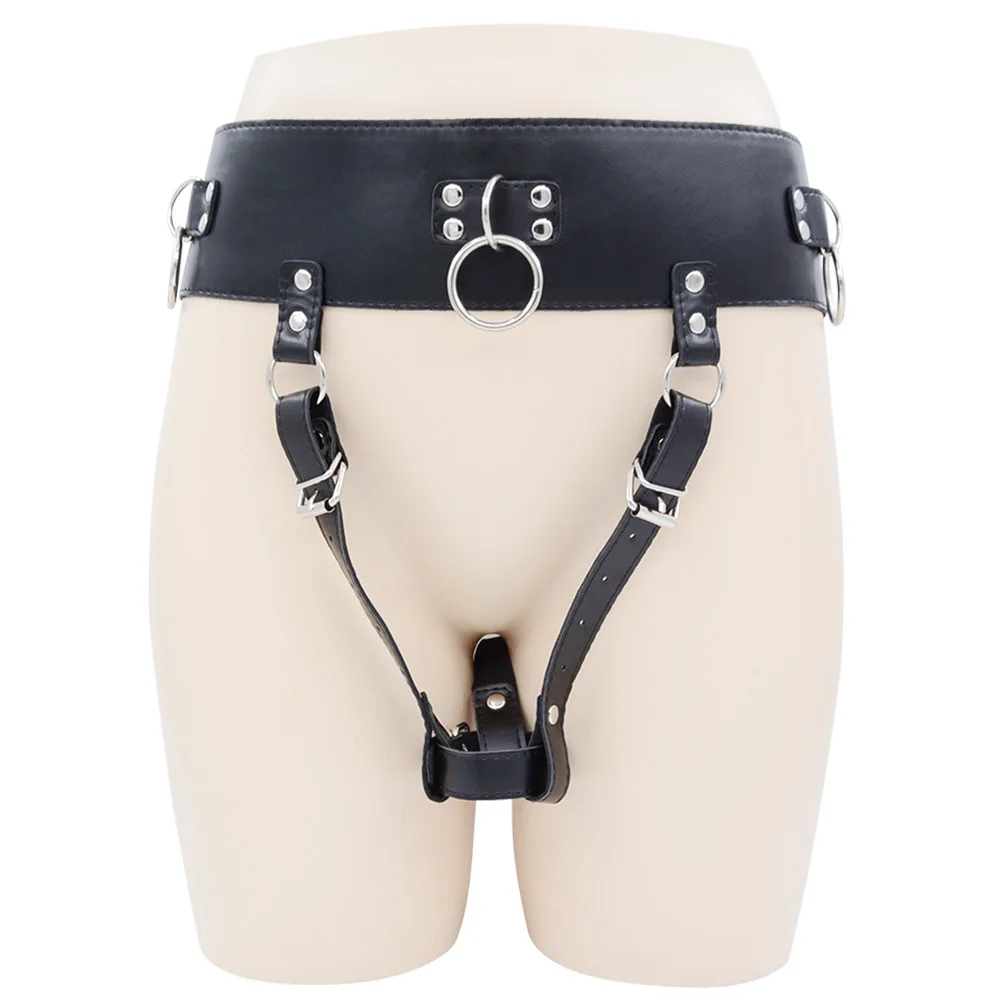 Leather Strap on Bdsm Bondage AV Vibrator Magic Wand Holder Belt Attachment Accessory fits_voghion.com