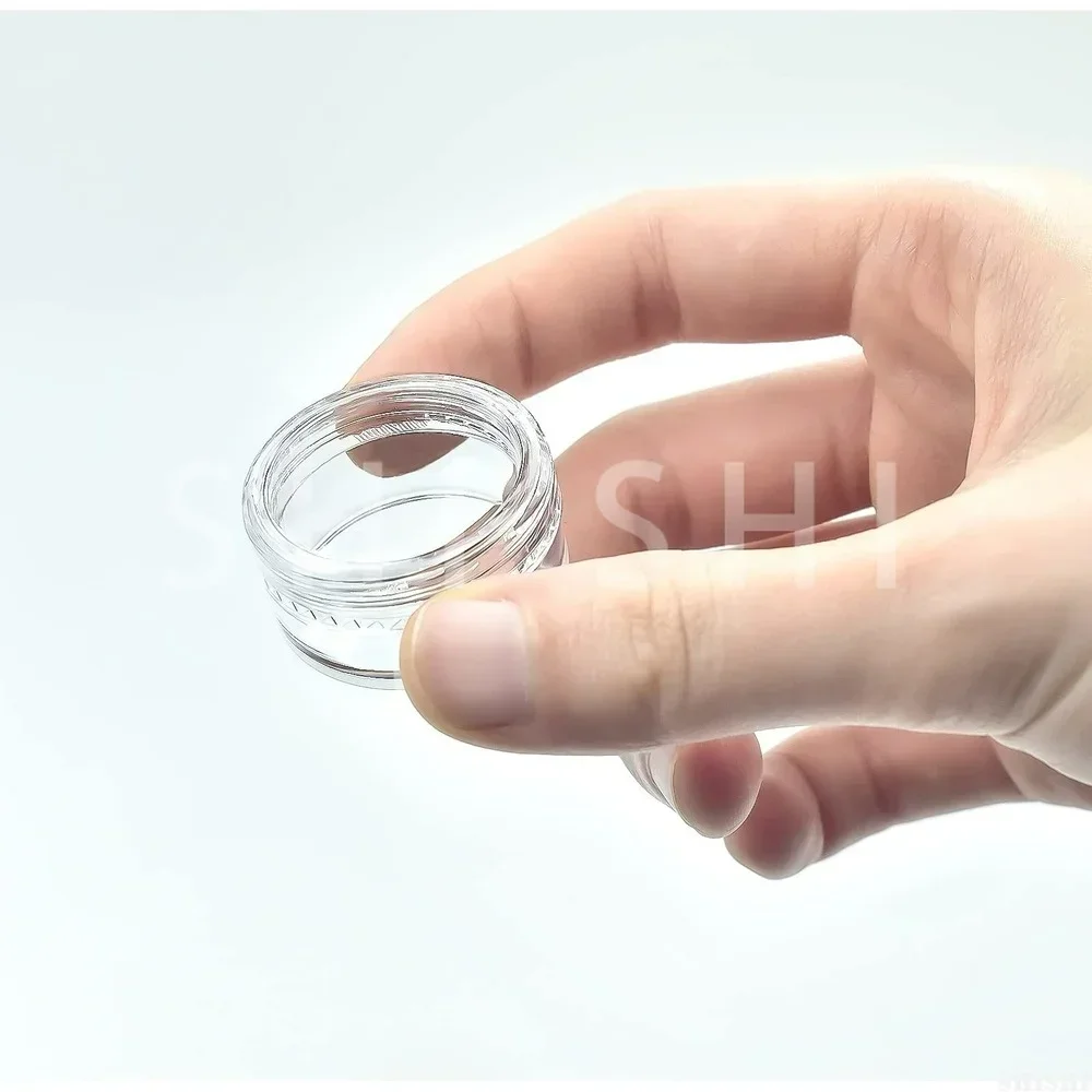 Make Up Jar Cosmetic Sample Empty Container Plastic Round Lid Small Bottle Eyeshadow Cream Travel Pot 2g 3g 5g 10g 15g 20g 10pcs