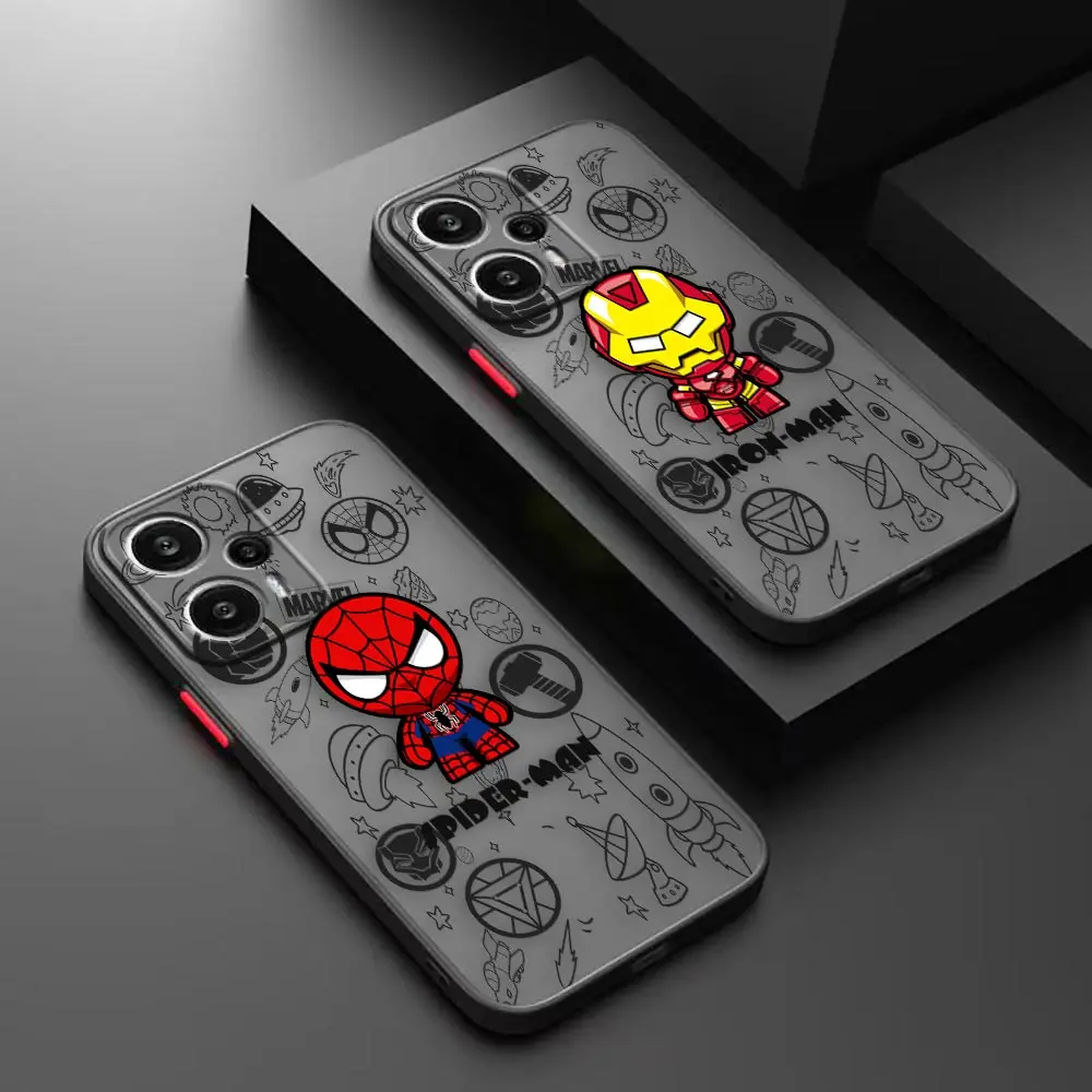 

Matte Case for Redmi NOTE 12 11 10 11S 10S 9 9S 9T 8 7 6 5 4 3PRO PLUS 4G 5G Case Funda Coque Shell Marvel Avengers Heroes Space