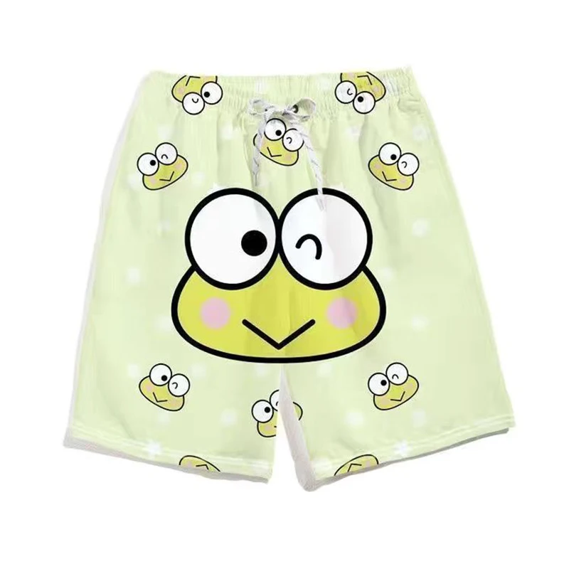 Kawaii Sanrio Hello Kitty Hanyodon Keroppi Cute Cartoon Summer Beach Shorts Ragazzi Shorts Sport Basket Shorts Festival Gift