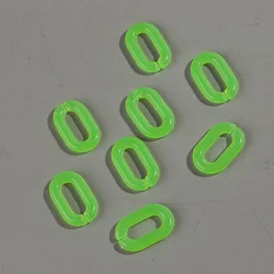 Vibrant Jelly Color Oval Acrylic Chain Connectors - 20 pcs for DIY Jewelry & Accessories (Jelly - green)