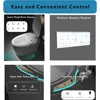 Smart Toilet with Adjusted Heated Seat，Auto Open Auto Flush，Warm Water and Dryer, Night Light, Side Buttons，Smart Toilet 3