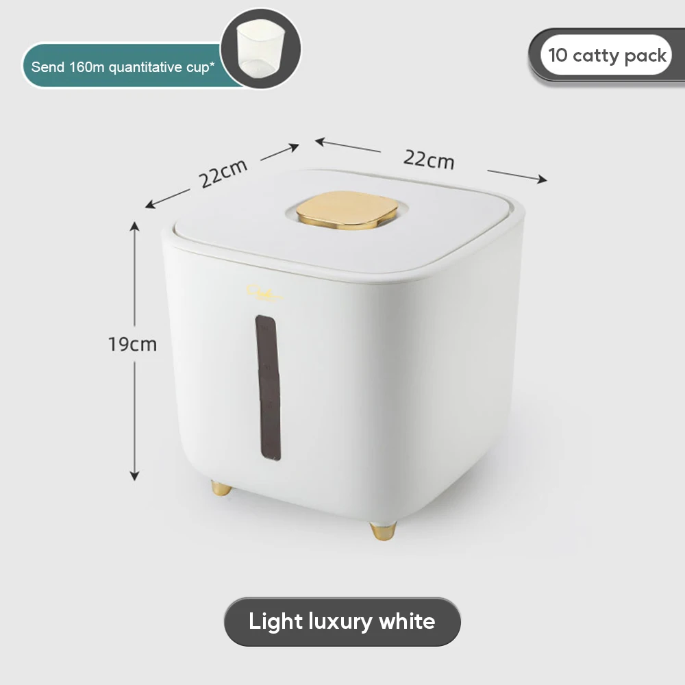 وعاء أرز محكم الإغلاق سعة 5/10 كجم، مقاوم للرطوبة...