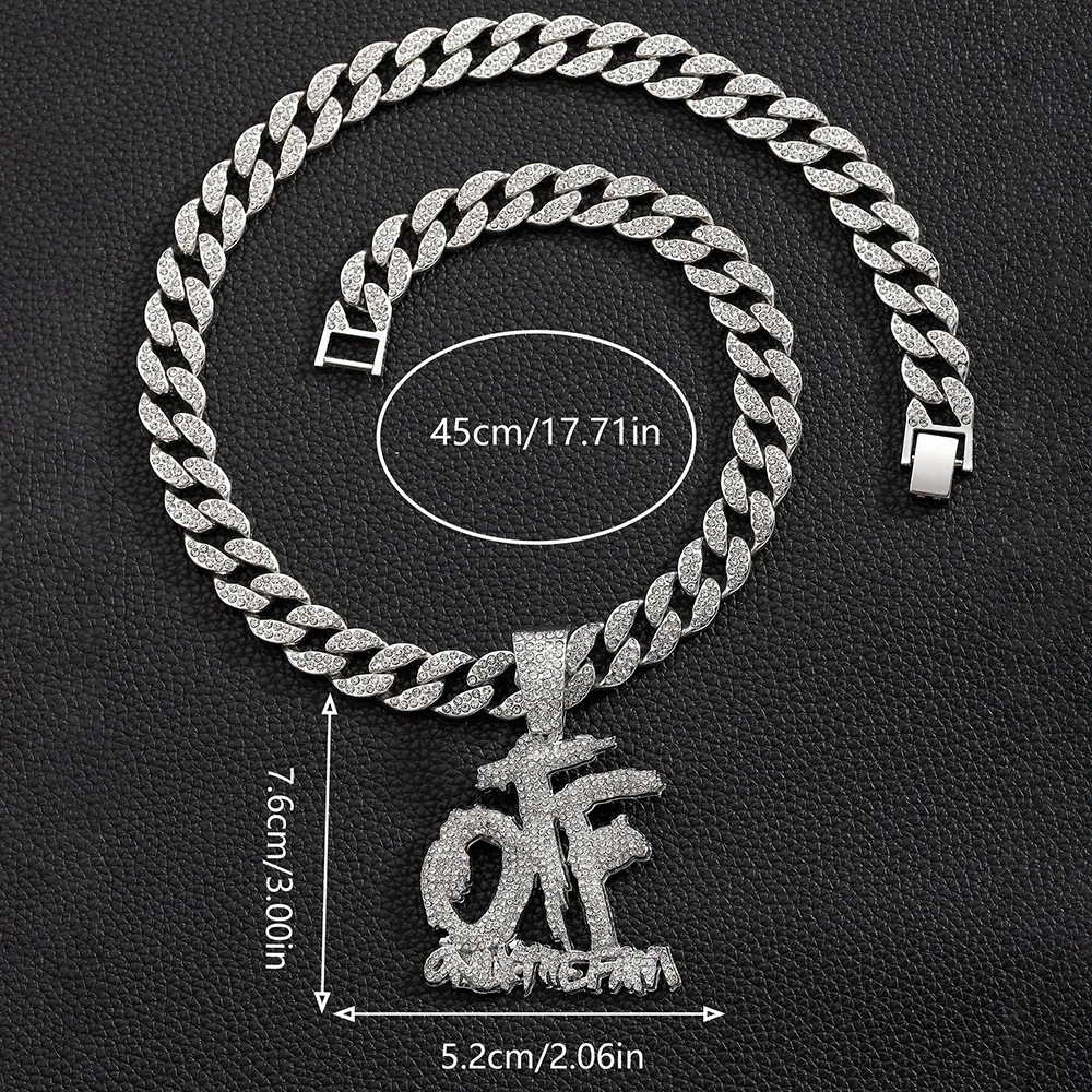OTF hip-hop necklace - Side view
