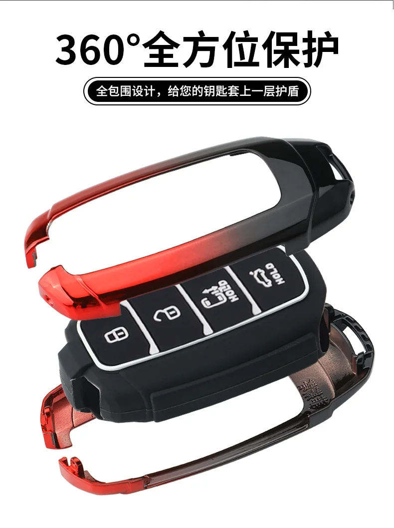 Custodia per chiave auto per Hyundai Palisade SEL Veloster Santa Fe Ev Encino Solaris Azera Grandeur Ig Accent portachiavi accessori 9 Custodia per chiave auto per Hyundai Palisade SEL Veloster Santa Fe Ev Encino Solaris Azera Grandeur Ig Accent portachiavi accessori - S0bf7b0fed0ef44b89906dbd3c13312c96