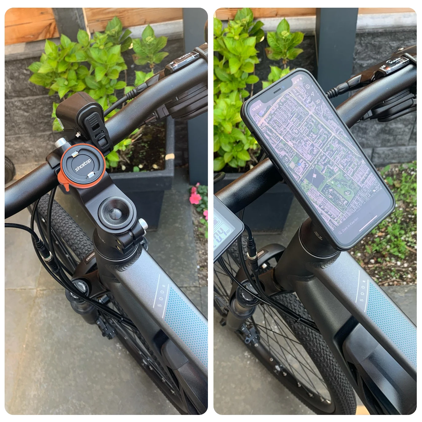 Aluminium-Handyhalterung für Fahrrad und Roller