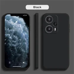Luxury Shockproof TPU Soft Silicone Phone Case - Premium Back Cover - Poco F5 (Black)