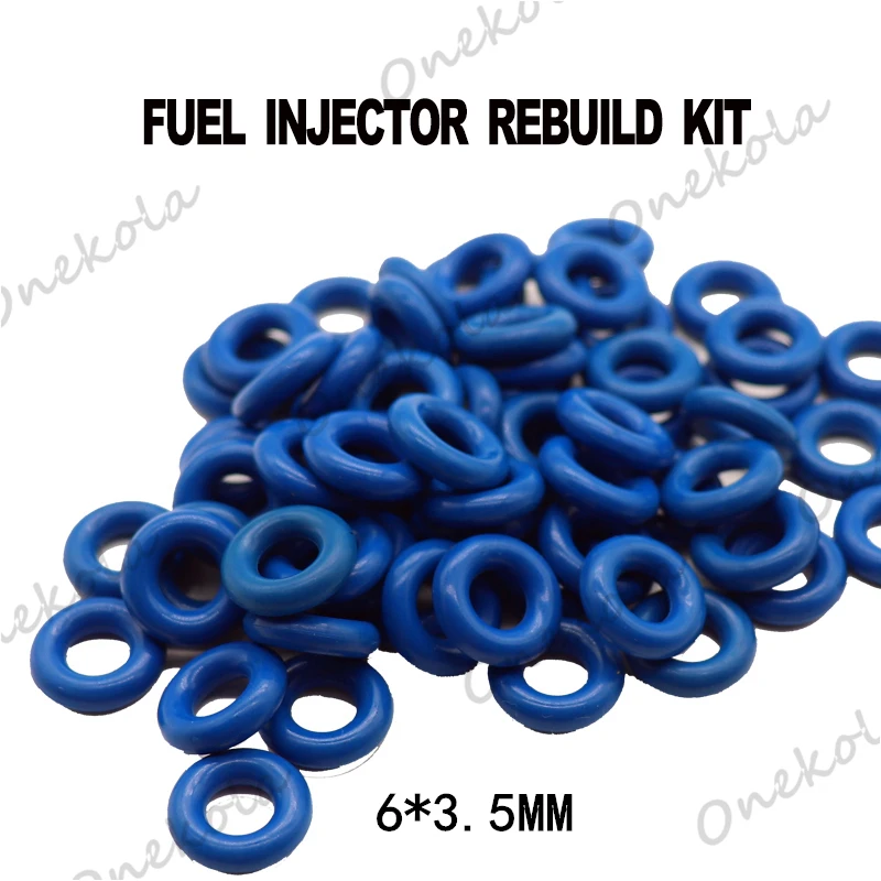 

500pieces Fuel injector oring seals kit 6*3.5mm rubber orings fuel injector repair kits for VW Audi Bosch injector 06H906036G