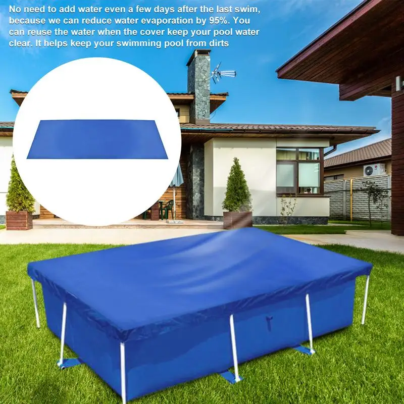 Rectangle Swimming Pool Above Ground Cloth Lip Cover Floor Mat Dustproof Pa