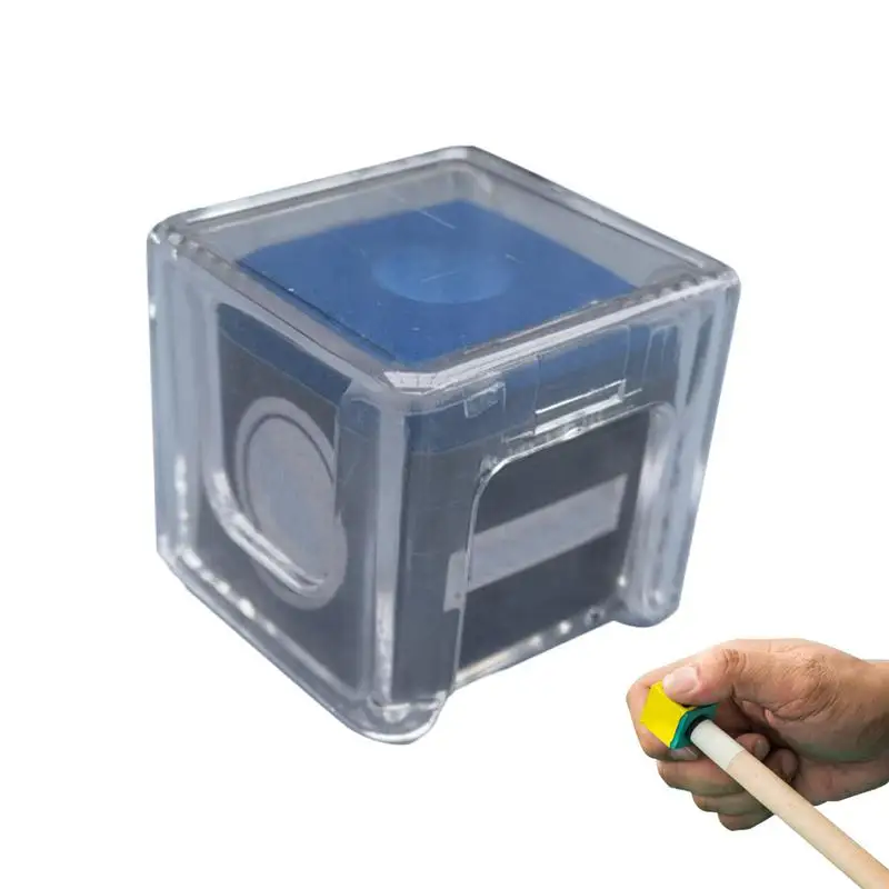 Billiard Chalk Storage Box Transparent Acrylic Box Cube Chalk Storage Holder Daily Practice Snookers Billiard Accessory