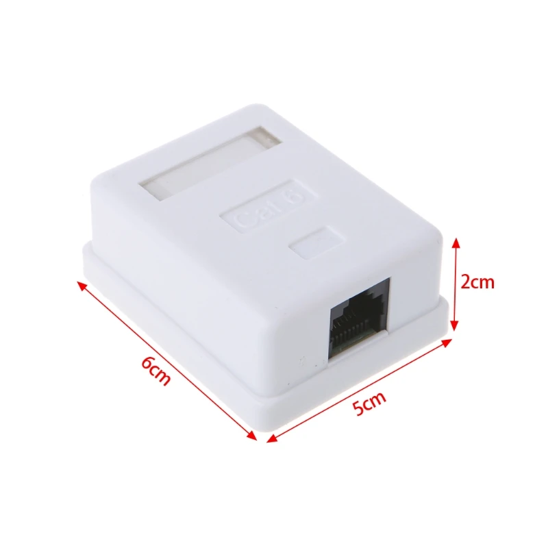 CAT6 Straight Through Module RJ45 Connector Information Socket Computer Coupler Cable Adapter Ethernet