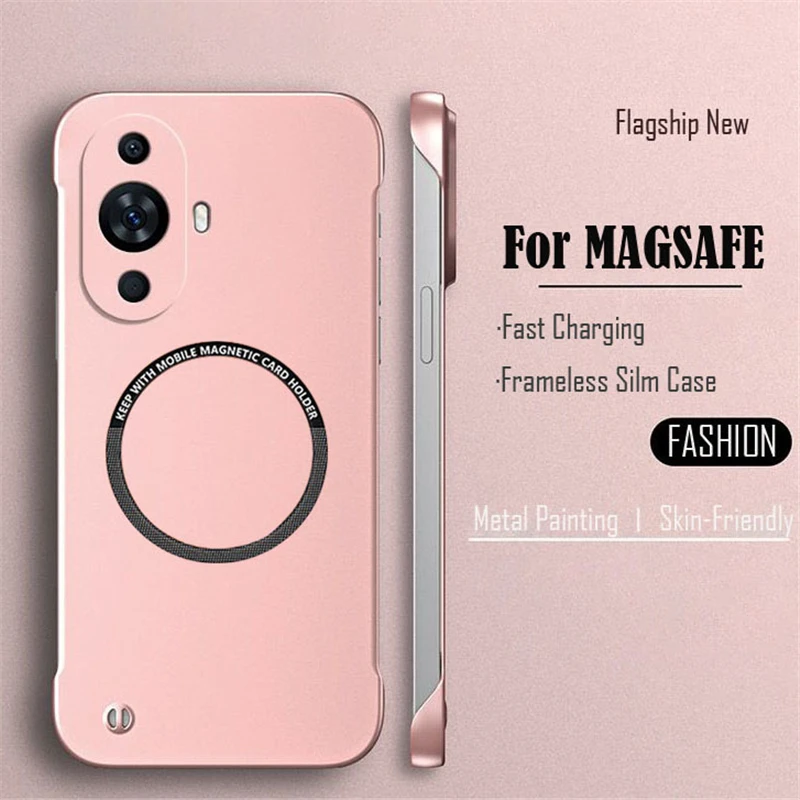 Sleek Frameless Magnetic Phone Case with Matte Finish