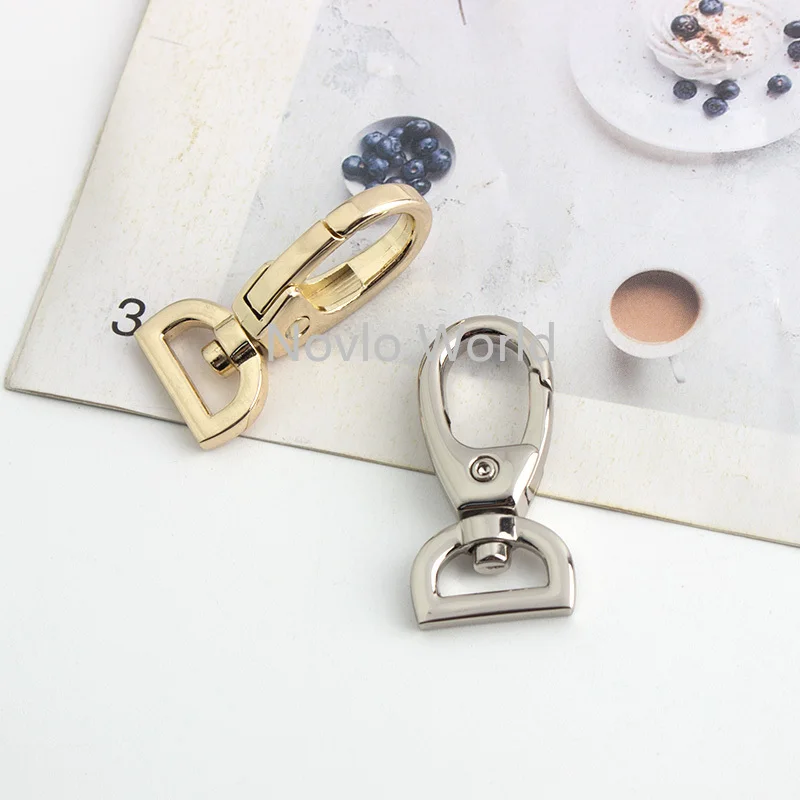 20-100pcs 41x13mm Gold Silver D Shape Buckles traveller hook for luxury bags