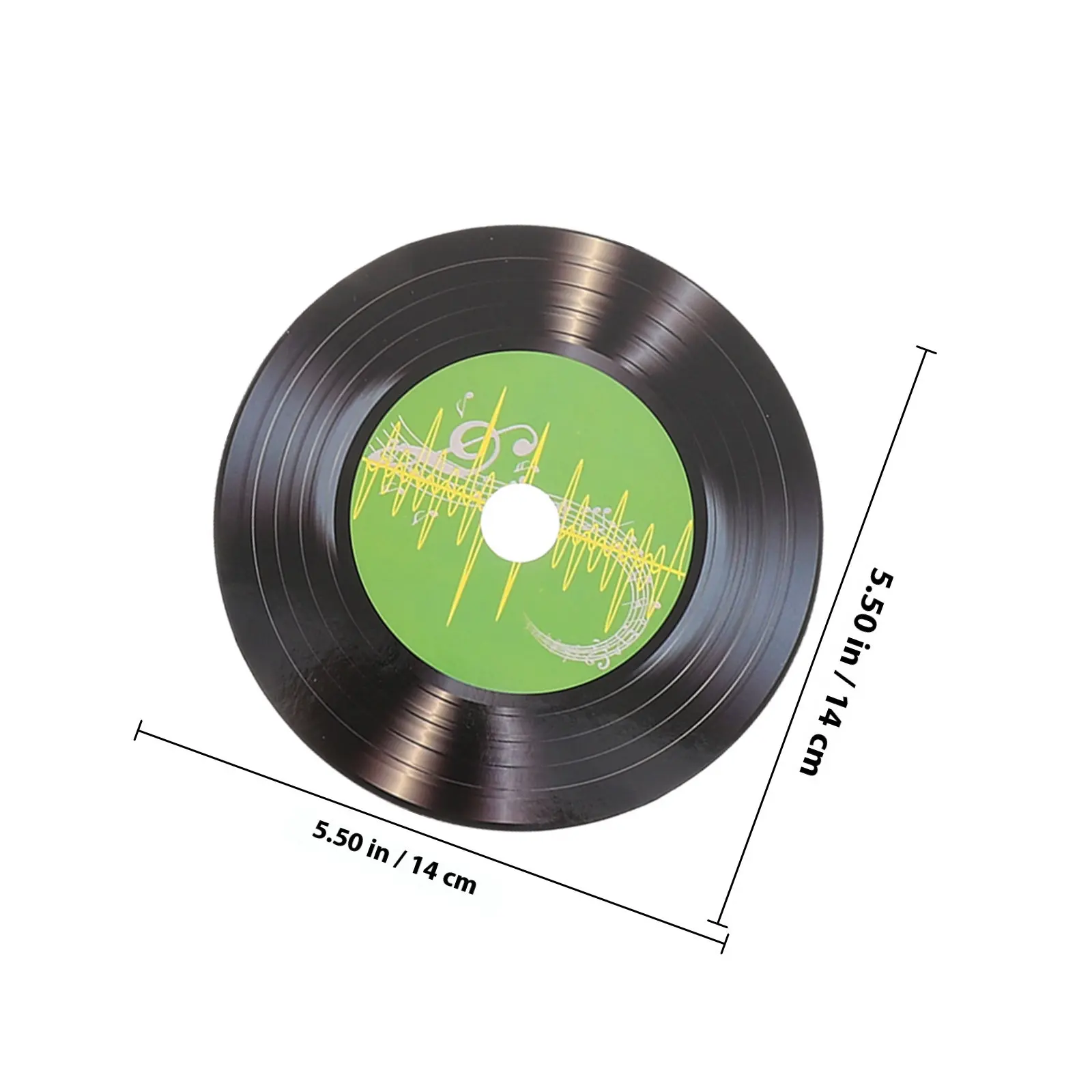 9Pcs 레트로 비닐 레코드 벽 장식 종이 PVC 블랙 클래식 레코드 장식 빈티지 파티 홈 월 아트에 적합
