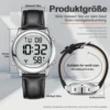 Hearkent Talking Watches for Blind Elderly Men's Clock Talking Time with Atomic Alarm Radio Wrist Watches Spanish/German/English 2