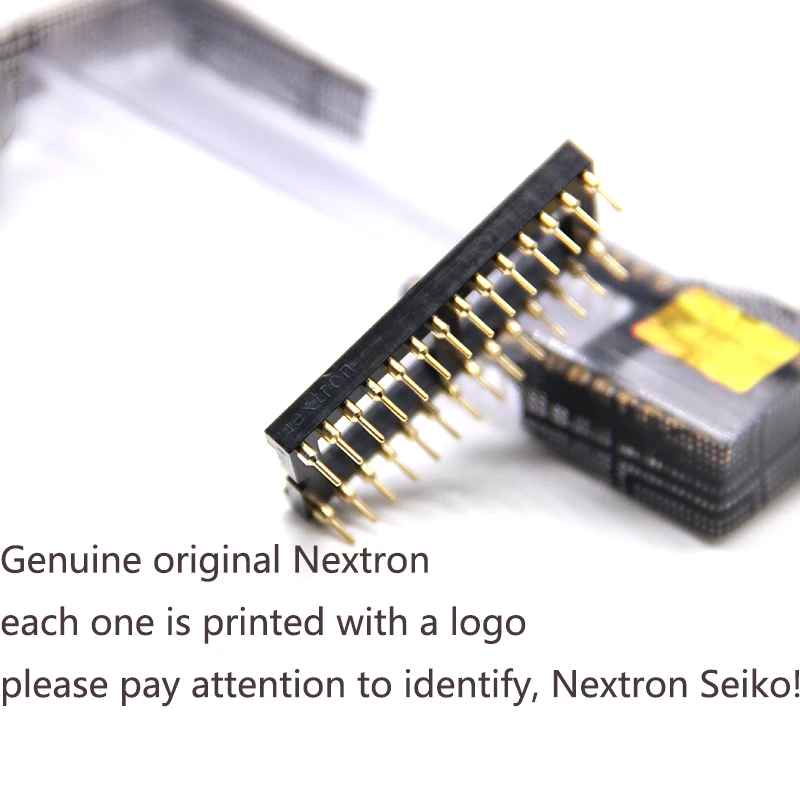 Original Taiwan Nextron Vollvergoldeter 28-Pin Wide-Body 28P Rundloch-IC-Sockel 28 Bit