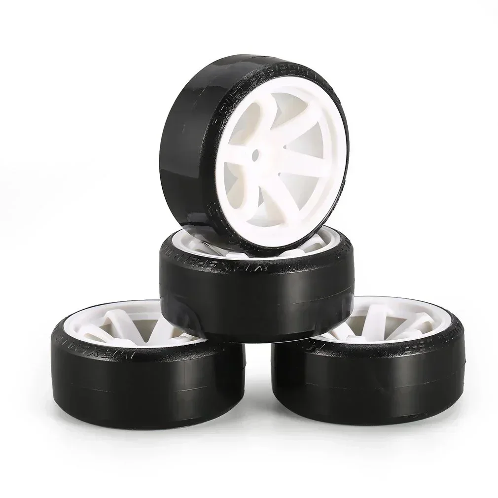 4PCS 60mm 1/10 RC Auto Reifen Hartplastik Hub Felge Rad Set für RC Drift Kyosho MST Yokomo 3Racing HSP Tamiya DS5 Wltoys USUKANI – Detail 19