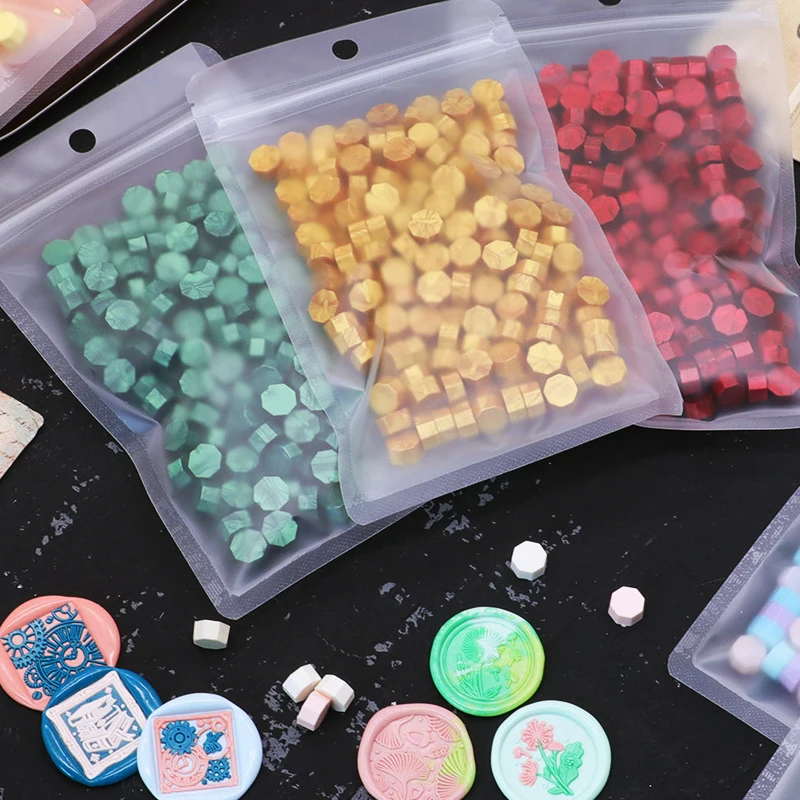 100 Stück metallische Siegelwachsperlen für Wachssiegelstempel, ideal für die Verzierung von Kartenumschlägen, Hochzeitseinladungen und Geschenkverpackungen – Detail 5
