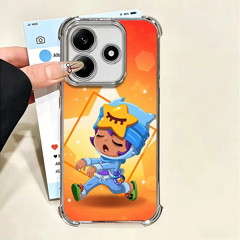 Cartoon Game Stars Soft Phone Case Featuring Adorable Character Designs