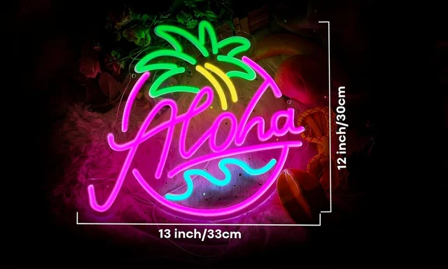 楽天市場】ハワイ ネオンの通販 ALOHA ネオン LED サインライト ハワイ