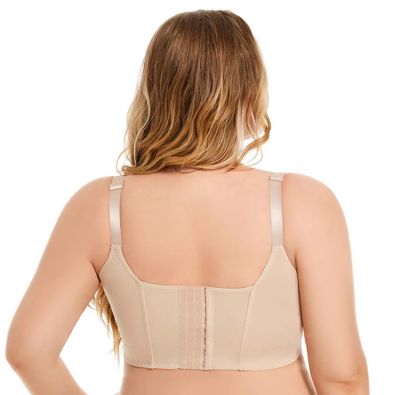 Women Sexy Bras Seamless Large Size Underwear No Steel Ring Push Up deep V Female Lingeries Adjustable Steel Ring Bra Vest