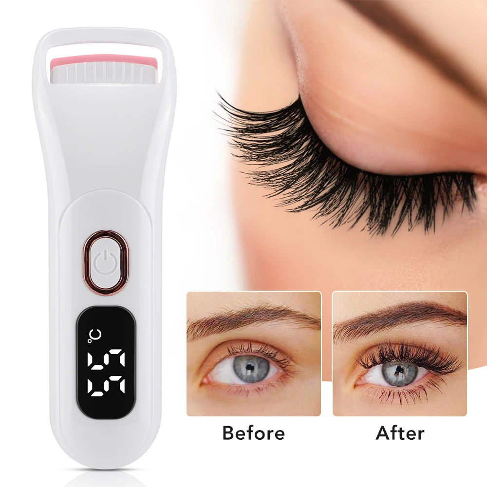 Portable 5D Heating Curling Electric Eyelash Curler 3 Level Perm Eyelash Curler