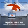 Lemorele TC46 10in1 USB HUB Docking Station USB c Hub HDMI 4K 60Hz USB 3.0 RJ45 1000Mbps PD100W Charge For Macbook Pro Laptop 4