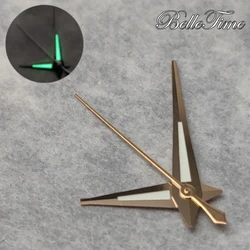 Silver/Black/Rose Gold/Gold C3 Green Luminous Watch Hands - Premium Timepiece Accessories (Rose Gold)