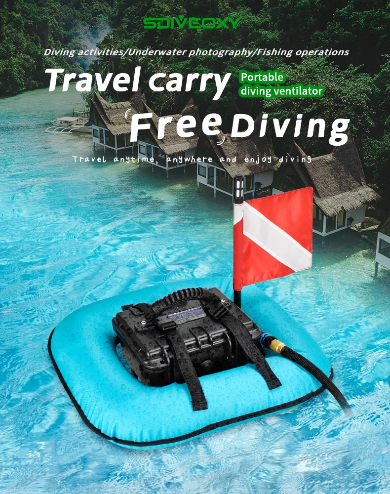2024 New Portable Electric Scuba Diving Ventilator Artificial Gill Equipment Div