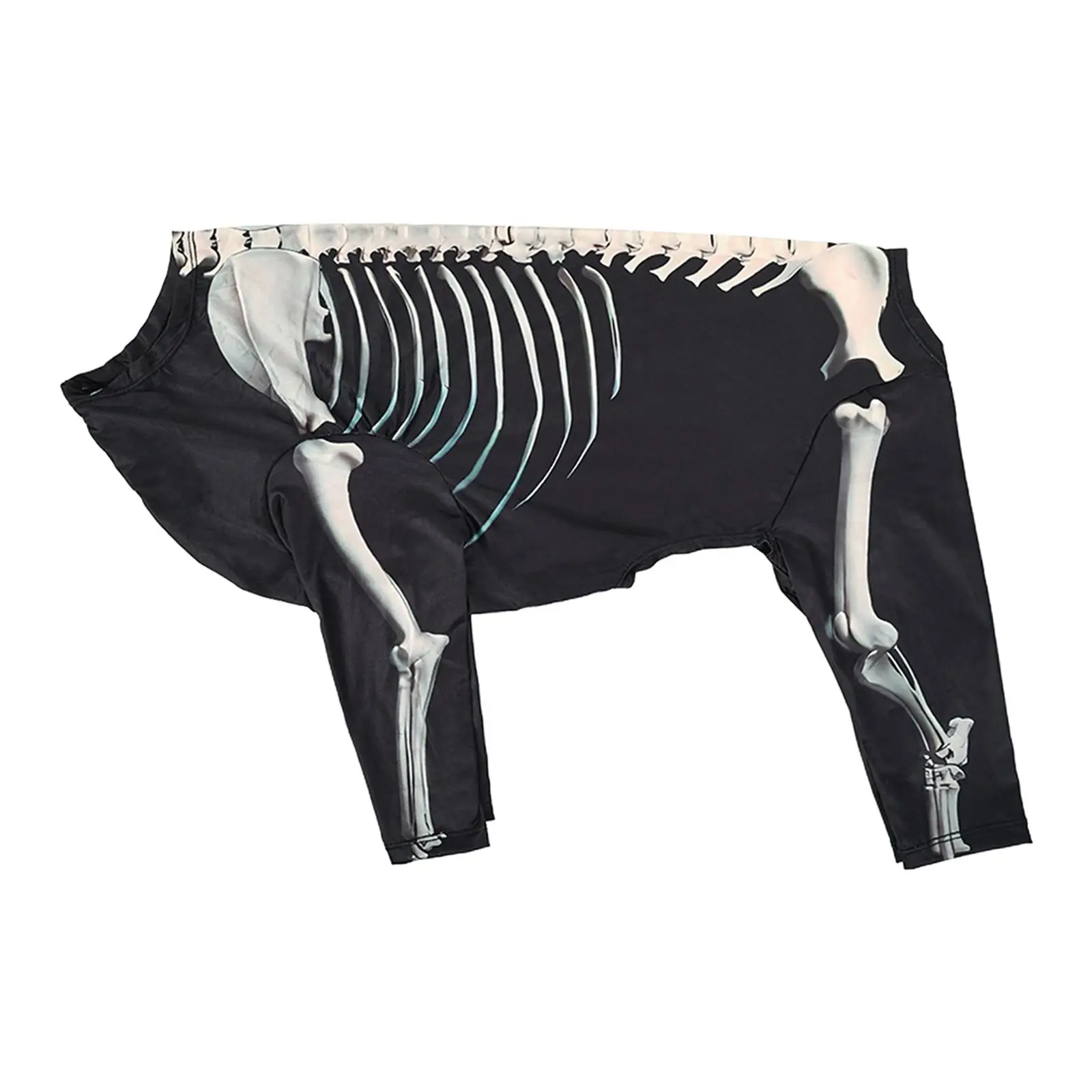 Halloween Skeleton Dog Costume, Apparel Clothes Decorative Jumpsuit Halloween