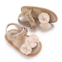 Summer Cute flower  Newborn Baby Shoes Non-slip Cloth Bottom Shoes For Girls Elegant Breathable Leisure Baby First Walking Shoes 1