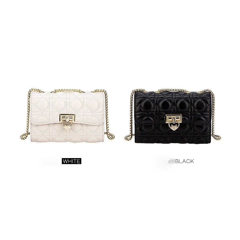Nuovo design di nicchia da donna 2024 Instram fashion crossbody b, sensazione di alta qualità, catena dell'amore, monospalla piccola quadrata_voghion.com