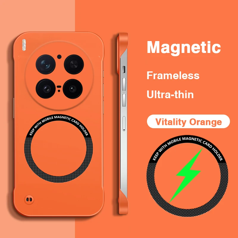 Magnetic Frameless Ultrathin Luxury Phone Case with Lens Protection