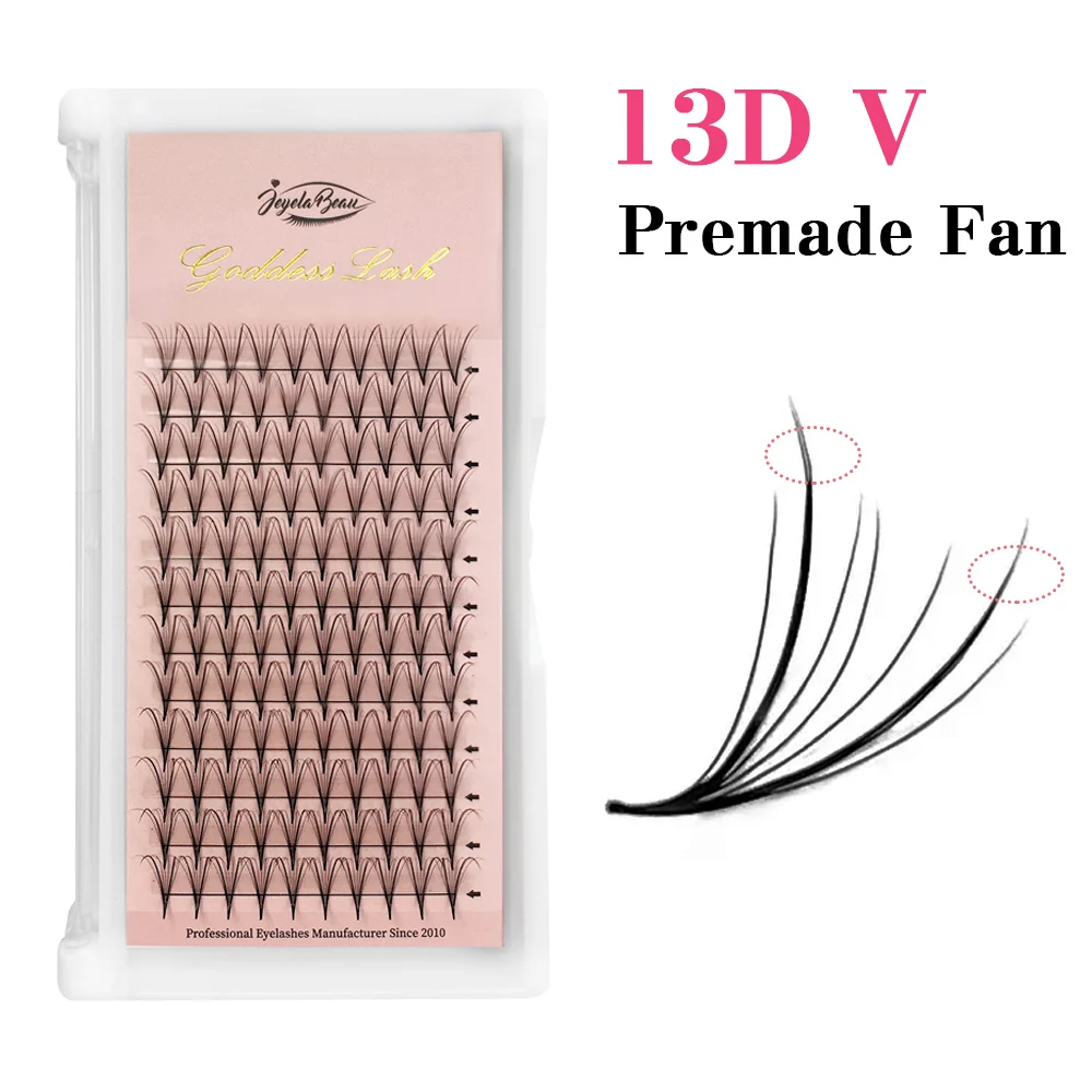 Dea Premade Wispy Fan Lashes 13D V Shape Extension Ciglia 0.07 Faux Mink Soft False Lash Phoenix Premade Volume Fans