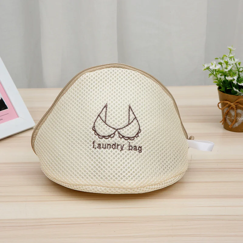 Washing Bags Mesh Polyester Dirty Laundry Bag Embroidery Net Bra Wash Basket Organizer For Underwear Clothing Laundry Zipper Bag grey laundry basket