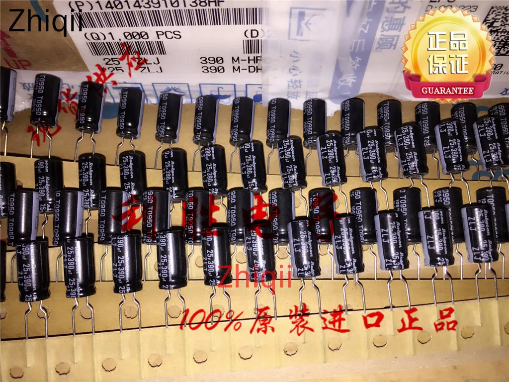 10 шт./30 шт. Оригинальный Новый 390 мкФ 25V японский Rubycon конденсатор 25V390UF 8X16 ZLJ высокая