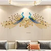 Modern Creative Wall Clock Wall  Peacock Clock Wall Clock Living Room Decoration Home Decor European Light Luxury Silent Clocks 1