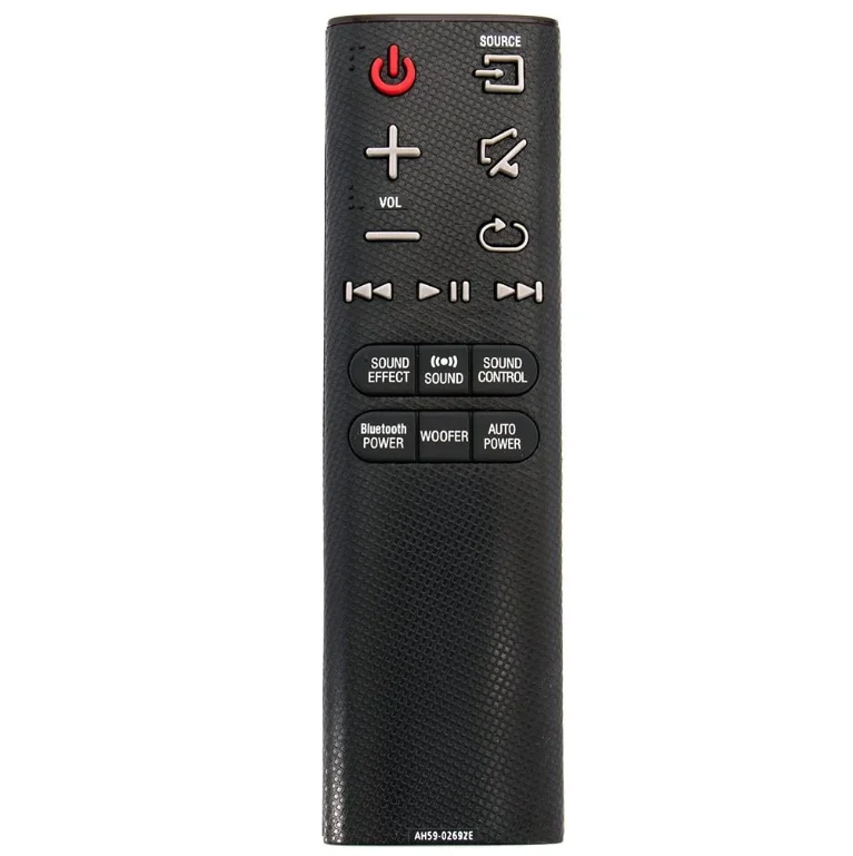 AH59-02692E Control remoto de reemplazo apto para Samsung Soundbar HW-J355 HW-J450 HW-J460 HW-J550 HW-J551 HW-J6000 HW-J6001 HW-JM35 HW-JM45 HW-JM45C HW-JM6000 HW-JM6000C HWJ355 HWJ450 HWJ460 HWJ550 HWJ551 HW-J430