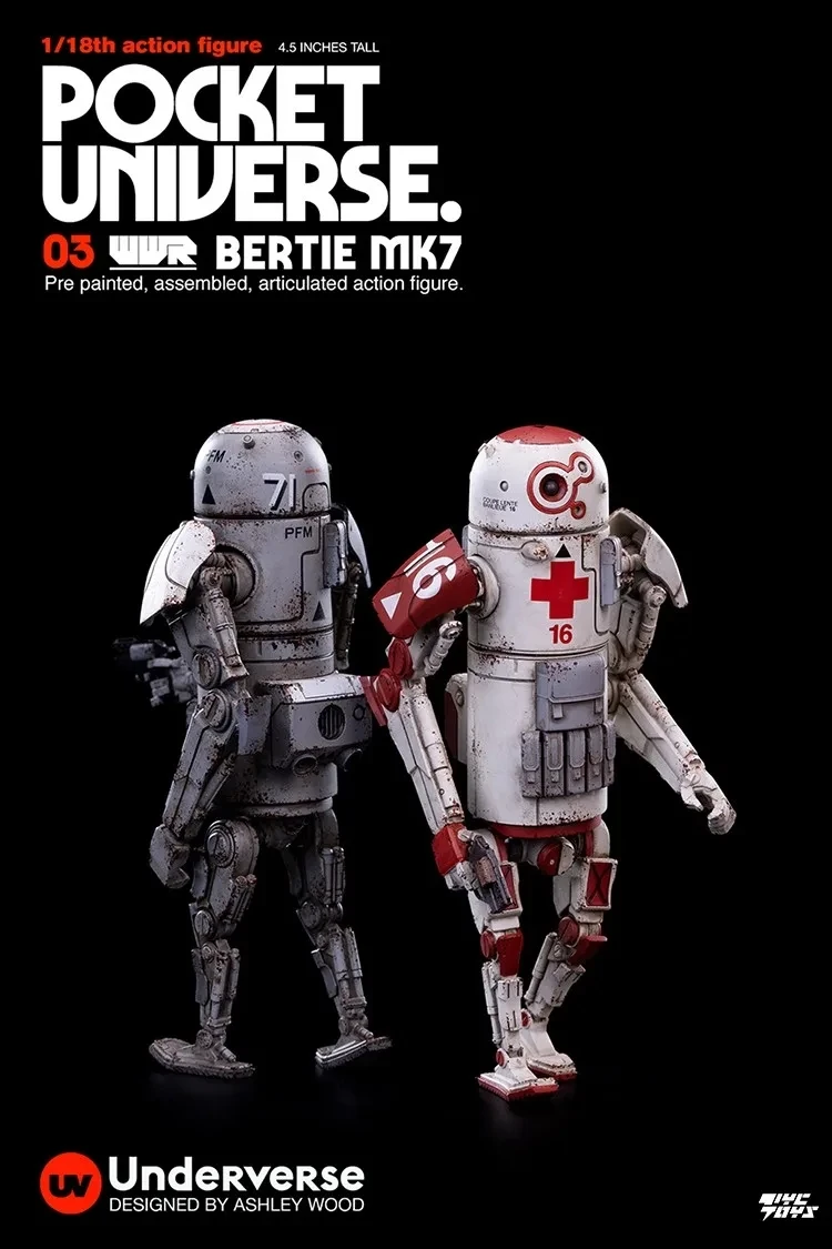 その他 UNDERVERSE UV 1/18 POCKETUNIVERSE UNDERVERSE UV 1/18 BERTIE MK7 Pocket Universe Soldier Model 3.75