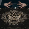 Tablecloth Pentagram Tarot tablecloth, Tarot linen, Tarot mats tapestries, pendulum prophecy altar cloth, Tarot symbol board gam 3
