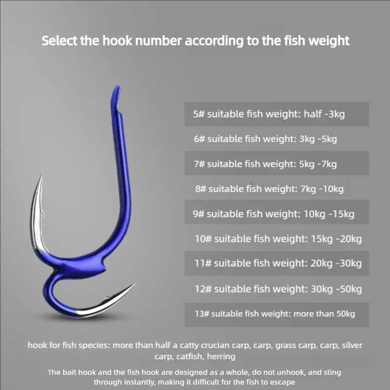 10 Teile/los High-carbon Stahl Angelhaken Set Zwei Festigkeit Spitze Doppel Angelhaken Japan Mit Stacheldraht Fisch Getriebe Kreis haken – Detail 6