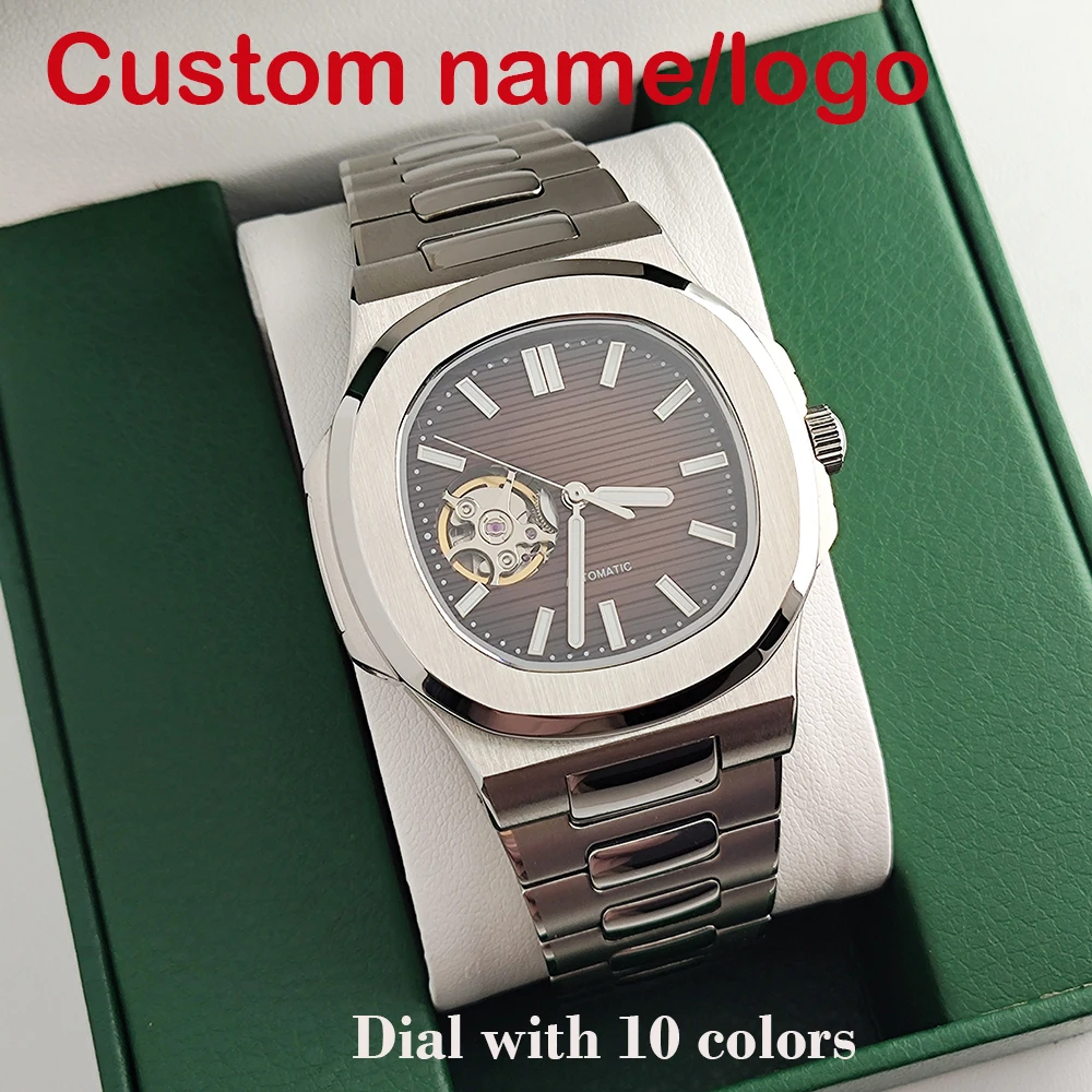 Customized Watch NH38 Watch 10 Colors 40mm Men's Watch Suitable for Installing NH38 Mechanical Movement Nautilus Accessories