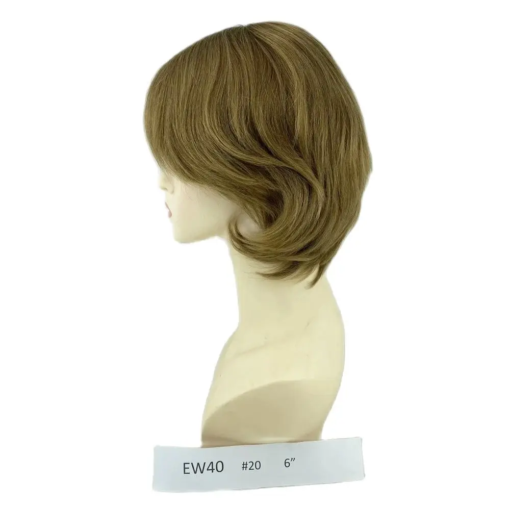 Medical Wigs European Virgin Human Hair New Injection Skin Top with French Lace Front Temple Wefted Sides Back in Stock