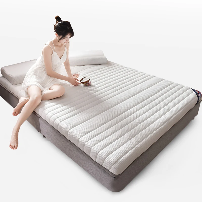 Natural latex mattress anti-compression ridge protection cushion home student dormitory tatami mat quilt sponge pad mattress